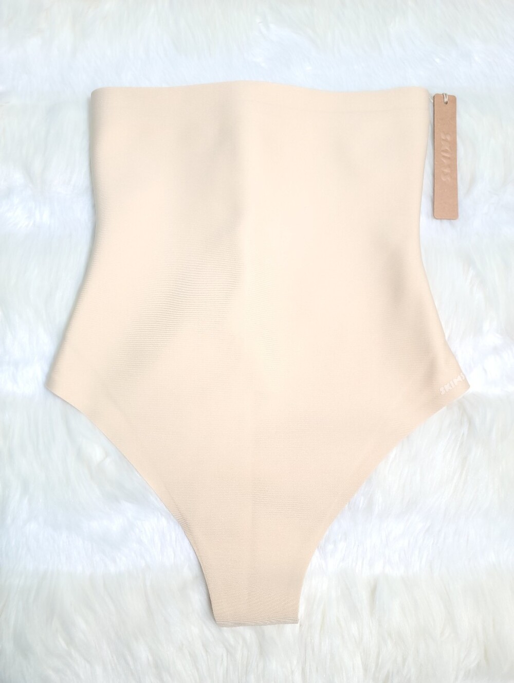 SKIMS Body Core Sculpt High Waisted Thong Cream Sand Women XS NEW